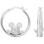 Disney Mickey And Minnie Mouse Jewelry for Women and Girls, Sterling Silver Mickey And Minnie Hoop Earrings