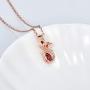 Rose Necklace for Women 925 Sterling Sliver Teardrop Rose Flower Jewelry for Girls Girlfriend Wife Mom