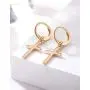 Small Hoop Earrings 14k Gold Plated Huggie Hoop Earrings with Dainty Dangling Cross for women Hypoallergenic Jewelry Gift Small Hoop Earrings 14k Gold Plated Huggie Hoop Earrings with Dainty Dangling Cross for women Hypoallergenic Jewelry Gift