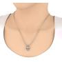 1 1/2 Carat Diamond Cross Pendant Necklaces in 14K Gold (Included Silver Chain) - IGI Certified