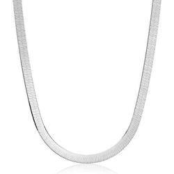 Amazon Collection Womens Herringbone Chain Necklace