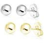 SOLIDGOLD - 14K Gold Filled 6mm Ball Stud Earrings 2-3 pair set | Yellow, Rose & White Gold