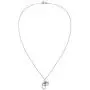 Ganesha Om or Aum Mantra Clear Cubic Zirconia .925 Sterling Silver Pendant Necklace