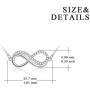 YFN Infinity Necklace Sterling Silver Infinity Love Pendant Necklace Cubic Zirconia Infinity Jewelry for Women Gifts