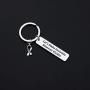 CENWA Mental Health Awareness Gift Invisible Illness Keychain Hope Ribbon Jewelry Lets Make Invisible Illnesses Visible Keychain