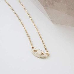 HONEYCAT Evil Eye Necklace in Gold, Rose Gold, or Silver | Minimalist, Delicate Jewelry