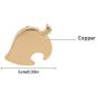hanreshe Animal Crossing Stud Earrings Punk Jewelry Vintage Copper Earring Cute Gold Rose Gold Small Stud Earrings Girl Boy Gift