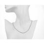 LUCKYOON 18'' inch Necklace Chain DIY Jewelry Silver Plated Steel Bead Box Square Twist