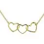 Besilver Triple Heart Necklace for Women Girls Antler/Butterfly/Crystal Iced Out Love Heart Jewelry Gifts for Christmas Day/Valentine Day/Birthday