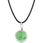 FAADBUK St. Patricks Day Shamrock Jewelry Irish Clover Lucky Gift Real Green Shamrock Earring Real Green Shamrock Necklace & Bracelet For Women Girls FAADBUK St. Patricks Day Shamrock Jewelry Irish Clover Lucky Gift Real Green Shamrock Earring Real Green Shamrock Necklace & Bracelet For Women Girls