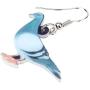 NEWEI Acrylic Pigeon Bird Earrings Big Long Drop Dangle Sweet Parrot Animal Jewelry For Women Girl Charm Gift