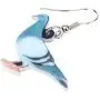 NEWEI Acrylic Pigeon Bird Earrings Big Long Drop Dangle Sweet Parrot Animal Jewelry For Women Girl Charm Gift NEWEI Acrylic Pigeon Bird Earrings Big Long Drop Dangle Sweet Parrot Animal Jewelry For Women Girl Charm Gift