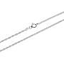 14K Gold 1.0MM Thin Rope Chain Necklace- Available in Yellow, White or Rose-14''-24''