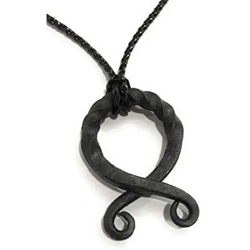 Forged Troll Cross Viking Pendant, Viking Necklace, Viking Jewelry, Viking Pendant, Iron Pendant