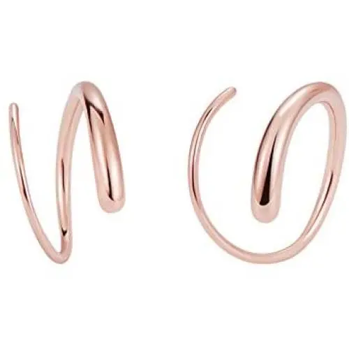 Small Spiral Huggie Hoop Earrings 14k Gold Over Sterling Silver, 0.51 Inch Small Spiral Huggie Hoop Earrings 14k Gold Over Sterling Silver, 0.51 Inch