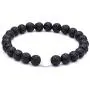 Couples His and Hers Bracelet Lava Beads White Howlite 8mm Beads 7.1''&7.5'' Couples His and Hers Bracelet Lava Beads White Howlite 8mm Beads 7.1''&7.5''