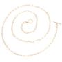 TIKCOOL Link Chain Necklaces for Women Chunky Oval Rectangle Paperclip Choker Necklace Adjustable Toggle Clasp Double Layered Collar Necklace for Girls