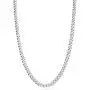 Miabella Solid 925 Sterling Silver Italian 3.5mm Diamond Cut Cuban Link Curb Chain Necklace for Women Men 16, 18, 20, 22, 24, 26, 30 Inch Made in Italy