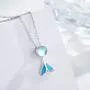 TRISHULA Mermaid Tail Necklace for Women,925 Sterling Silver Whale Tail Moonstone Pendant Cute Animal Jewelry Gift for Women Girl Mom Daughter TRISHULA Mermaid Tail Necklace for Women,925 Sterling Silver Whale Tail Moonstone Pendant Cute Animal Jewelry Gift for Women Girl Mom Daughter