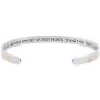 Reminder Bracelets for Women Two-Tone Footprints in The Sand Bracelet, Inspirational Jewelry & Gifts
