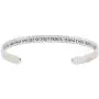 Reminder Bracelets for Women Two-Tone Footprints in The Sand Bracelet, Inspirational Jewelry & Gifts