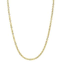 10K Solid Yellow Gold 4.0MM Corda/Open Rope Link Chain Necklace- Made in Italy