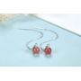 Sterling Silver Jewelry Sets Asymmetric Earrings with Black Onyx