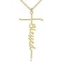 sovesi Faith Cross Necklace for Women 14K Gold Plated Gold Cross Pendant Hope Necklaces Religious Jewelry Gift for Women
