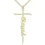 sovesi Faith Cross Necklace for Women 14K Gold Plated Gold Cross Pendant Hope Necklaces Religious Jewelry Gift for Women