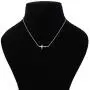 Vanbelle Sterling Silver Jewelry Sideway Cross Necklace with Cubic Zirconia Stones and Rhodium Plated for Women and Girls Vanbelle Sterling Silver Jewelry Sideway Cross Necklace with Cubic Zirconia Stones and Rhodium Plated for Women and Girls