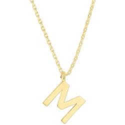 PAVOI 14K Gold Plated Initial Necklace | Letter Necklaces for Women