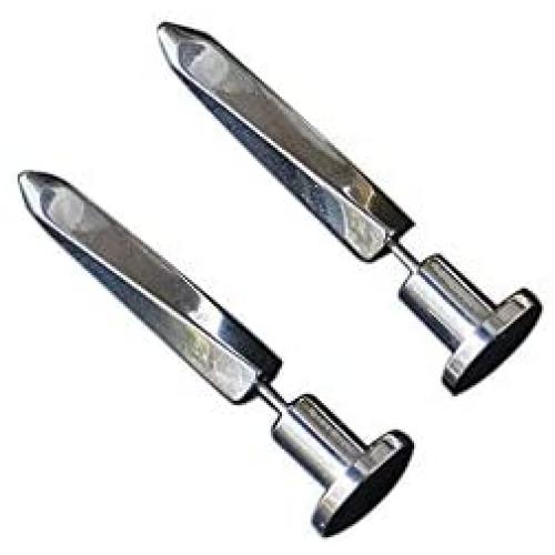 Punk Nails Earrings 316L Titanium Steel Puncture Piercing Exaggerated Screw Stud Earrings for Men Jewelry