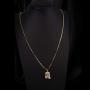 VANAXIN Gold Jesus Piece Pendant of Christ Pendant Necklace 24 Chain for Men Gold Punk Hip Hop Jewelry