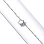 ChicSilver Personalized Tiny Heart/Star/Moon/Dot/Lotus Bracelet, Sterling Silver Dainty Link Chain Bracelet for Women Teen Girls, Silver/Gold/Rose Gold(with Gift Box)