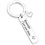 TOGON Remember I Love You Mom Dad Keychain Stainless Steel Jewelry Gifts for Mom Dad TOGON Remember I Love You Mom Dad Keychain Stainless Steel Jewelry Gifts for Mom Dad