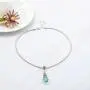 Asooll Bohemian Turquoise Necklace Chain Silver Water Drop Blue Beaded Necklace Pendant Fashion Jewelry for Women Asooll Bohemian Turquoise Necklace Chain Silver Water Drop Blue Beaded Necklace Pendant Fashion Jewelry for Women
