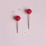 Red Lollipop Drop Earrings for Women Girls Kids Cute Candy Dangle Earring Resin Simulation Food Earrings Trendy Style Candy Resin Drop Earrings for Teens Children Funny Jewelry