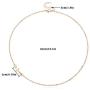 Yalice Minimalist Cross Choker Necklace Sideway Horizontal Necklace for Women and Girls