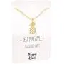 Happy Kisses Pineapple Necklace – Be A Pineapple Pendant – Message Card