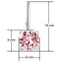 SolidSilver - Sterling Silver 6mm Round Solitaire Leverback Earring Made with Genuine Swarovski Crystal | Sterling Silver, Yellow & Rose Gold Dipped