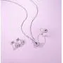 FANCIME White Gold Plated 925 Sterling Silver Natural Amethyst CZ Cubic Zirconia Pendant Necklace Stud Earrings Set Fine Jewelry Gifts For Women Girls FANCIME White Gold Plated 925 Sterling Silver Natural Amethyst CZ Cubic Zirconia Pendant Necklace Stud Earrings Set Fine Jewelry Gifts For Women Girls