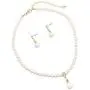 Rosemarie & Jubalee Womens Single Strand Classic Cream 6mm Simulated Pearl Necklace 14mm Dangle Charm and Earrings Jewelry Set Rosemarie & Jubalee Womens Single Strand Classic Cream 6mm Simulated Pearl Necklace 14mm Dangle Charm and Earrings Jewelry Set