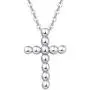 FANCIME Sterling Silver Small Cross Crucifix Stud Earrings/Pendant Necklace Dainty Cute Charm Fine Jewelry Set Gifts for Mom Women Teen Girls FANCIME Sterling Silver Small Cross Crucifix Stud Earrings/Pendant Necklace Dainty Cute Charm Fine Jewelry Set Gifts for Mom Women Teen Girls