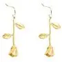 Romantic Rose Flower Dangle Hook Earrings for Women and Girl Romantic Rose Flower Dangle Hook Earrings for Women and Girl