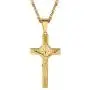 Jesus Cross Necklace for Men Women, Stainless Steel, Black/Blue/Rose Gold/18K Gold Plated, 22''-24'' adjustable, Come Gift Box Jesus Cross Necklace for Men Women, Stainless Steel, Black/Blue/Rose Gold/18K Gold Plated, 22''-24'' adjustable, Come Gift Box