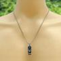 Polynesian Tribal Surfer Beach Jewelry Saipanese Maori Hawaiian Tiki Kane Ku-Lono-Kane-Kanaloa Maori Protection Amulet Pewter Boys Mens Pendant Necklace Charm for men N1 w Silver Ball Chain