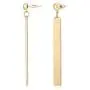 Uni-J 2PCS Drop Dangle Earrings - Geometric Jewelry - Geometric Dangle Pendant Earrings - Vertical Bar Pendant Piercing Earrings Uni-J 2PCS Drop Dangle Earrings - Geometric Jewelry - Geometric Dangle Pendant Earrings - Vertical Bar Pendant Piercing Earrings