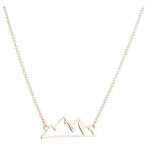 Minimalist Snowy Mountain Necklace Hiking Mountain Peak Pendants Necklaces Jewelry Climbing Nature Outdoor Lovers Gifts