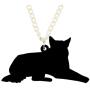 DOWAY Acrylic Handsome German Shepherd Necklace Dog Pendant Fashion Pet Jewelry for Women Girls Party Gifts