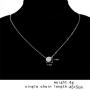 Yfe Simple Dot Necklace Jewelry Silver Tiny Dot Necklaces for Women and Girls Minimal Charm Necklace (Dot-Silver)